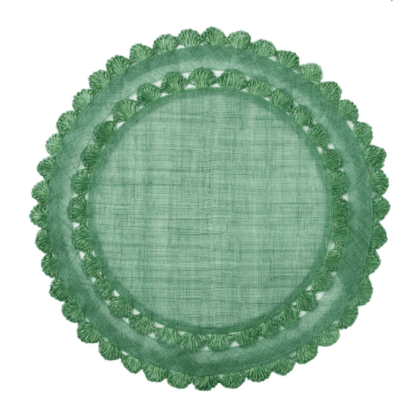 JLK Isadora Placemat - Evergreen 15"